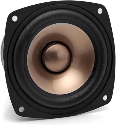 4 Inch Luidspreker - Full Range Speaker - Muziek Luisteren - Krachtige Bas - 4 Ohm 100W - Goud
