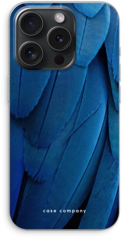 Case Company® - Hoesje geschikt voor iPhone 15 Pro hoesje - Pauw - Soft Cover Telefoonhoesje - Bescherming aan alle Kanten en Schermrand