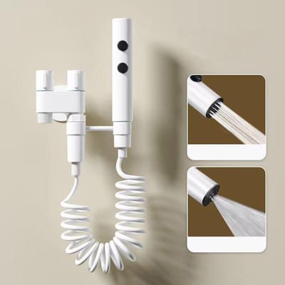 Hygiënische douche voor badkamertoilet Bidet douchekop Dubbele uitlaat Hoekklep Sets van badkameraccessoires Bidet toiletzitting