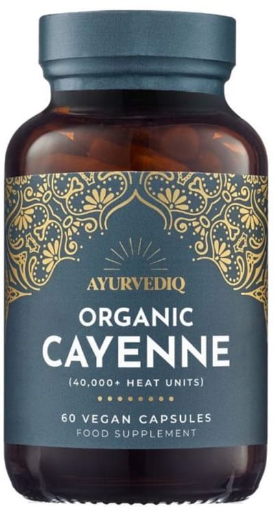 Ayurvediq - Cayenne Peper Capsules - Bio Organic - 60 stuks