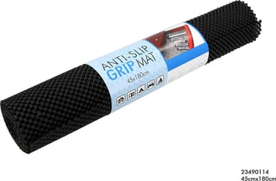 TAPIS PROTECTEUR ANTIDÉRAPANT NOIR POUR PLACARDS ET TIROIRS 180 x 45 cm