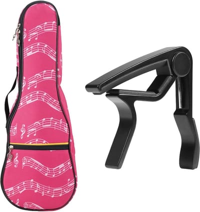 Ukelele Gig Bag - 21 Inch - Roze - Waterdichte Tas met Verstelbare Schouderriem