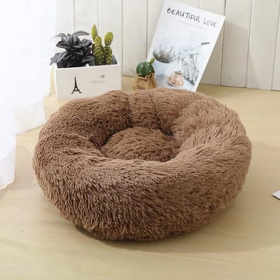 Creatief Hondenbed Verwijderbaar en Wasbaar Rond Pluche Huisdierbed Kattenbed Warm Huisdierbenodigdheden Hondenbed Zacht Comfortabel Huisdierbed Huisdiermat 40cm