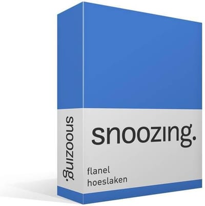 Snoozing - Flanel - Hoeslaken - Eenpersoons - 80x200 cm - Meermin