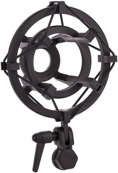 Microfoonhouder - Studiomicrofoon Spin - Opnemen Geluid - Trillingsisolatie - 21x15x10 cm - Zwart