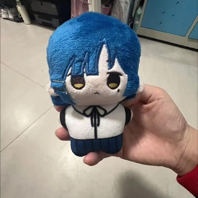 10cm Yamada Ryo Pluche Pop Geprinte Hanger Anime Bocchi The Rock Knuffel Speelgoed Fans Vakantie Verjaardag Cadeau Pop 10cm gray