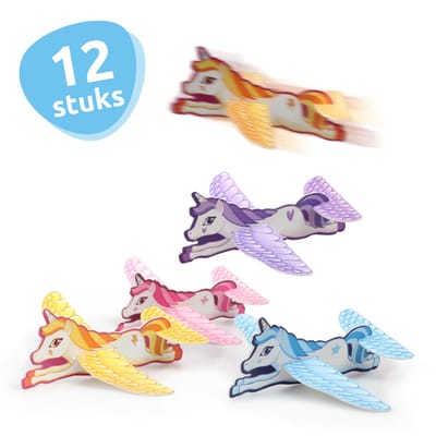 Isa's Friends® - Uitdeelcadeaus Vliegende Unicorns - 12 stuks - Traktatie