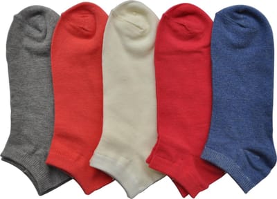 Dames Multipack sneakersokken - vrouwen maat 36/41 - 10 PAAR - assortiment kleuren - enkelsokken