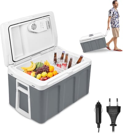 Draagbare koelbox 48 liter - 12V/230V - Warm en koud - Camping en auto