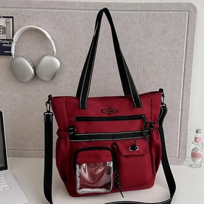 Tutorial Tas Tutorial Tas Meisjes Basisschoolleerlingen Middelbare Schoolleerlingen Draagtas Canvas Schoudertas Crossbodytas brown
