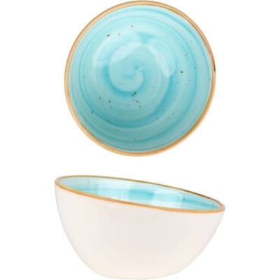 Bonna Kommetje - Aqua - Porselein - 16 cm (350cc) - set van 6