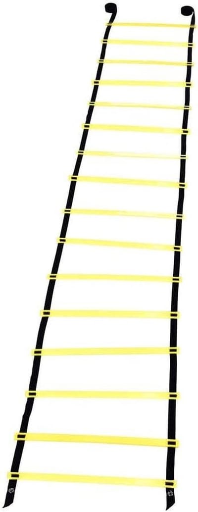 Mobiliteitsladder - Snelheidstraining Ladder - Sportprestaties Verbeteren - Verstelbare Platte Sporten - 800 cm Lang - Geel