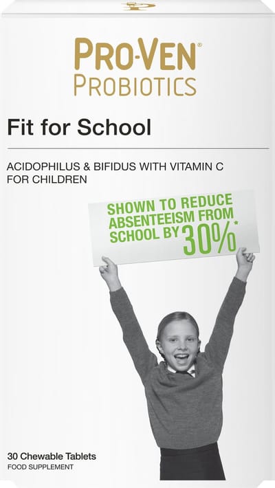 biotica supplementen - Kinderen Kauwtablet - Fit for school - 30 Kauwtabletten - biotica supplementen Met Vezels & Vitaminen - ProVen