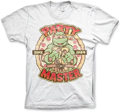 Teenage Mutant Ninja Turtles TMNT Party Master Since 1984 T-shirt NIC-1-TMNT010-H46-15