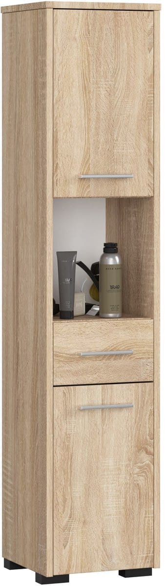 Kolomkast voor Badkamer FIN / AKORD Furniture Factory / Sonoma Eik / 30 x 140 x 30 cm