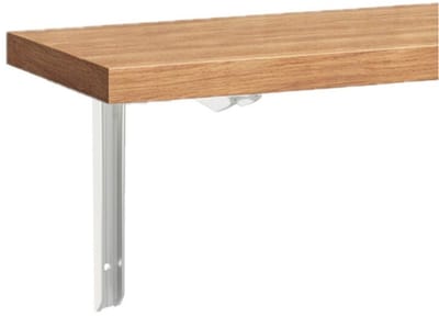 Benson Plankdragers / steun - aluminium - zilver - H200 x B150 mm - max gewicht 60 kg - boekenplank steunen
