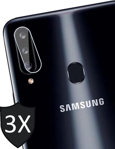Camera Screenprotector geschikt voor Samsung A20s - 3x Screen Protector Glas