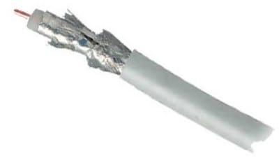 SAT-Koaxialkabel 1,1/5,0 4Fach ALU CCS >110 dB 15m