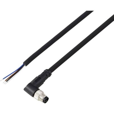 TRU COMPONENTS TC-13751864 Aansluitkabel M8 x 1 Aantal polen (sensoren): 4 Stekker, haaks 5 m 1 stuk(s)