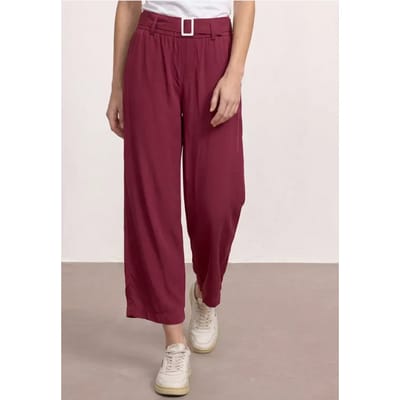 7/8 Wide Legs broek met riem