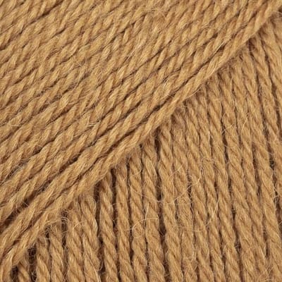 DROPS Flora Uni Colour - 25 karamel - Wol Garen