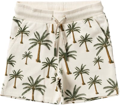 Crown Tree Shorts | Palmbomenprint | Korte broek voor jongens | Maat 134/140 |