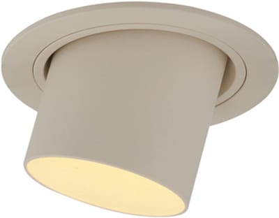 QAZQA installa - Moderne Inbouwspot - 1 lichts - Ø 9.2 cm - Beige - Woonkamer | Slaapkamer | Keuken