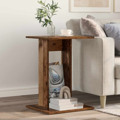 vidaXL - Bijzettafel - Oudhout - 45 - x - 40 - x - 62,5 - cm - Bewerkt - hout