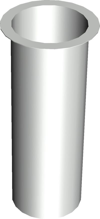Tapeind Bakgoot | Ø70 mm | 20 Cm