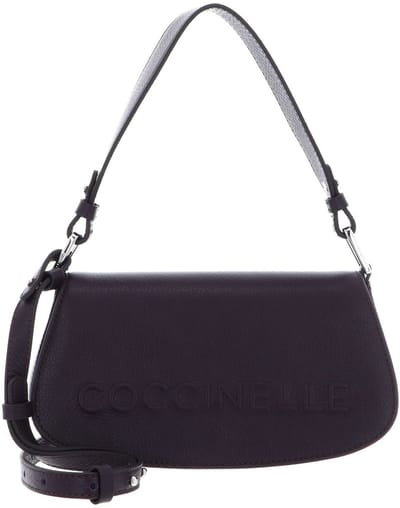 COCCINELLE Leren handtas schoudertas Myrtha Maxi Log Mini Crossbody Bag Prune donkerpaars