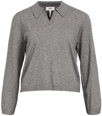 Object Thess Trui Met V-hals Grijs S Vrouw