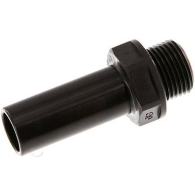 15mm x G3/8'' insteekfitting POM Buitendraad NBR [2 Stuks]