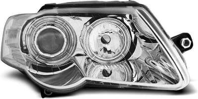 Koplampen dual halo rims VW PASSAT B6 3C 03 05-10 ANGEL EYES CHROOM