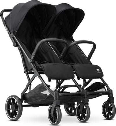 Deryan Rolo X2 XL Duo Buggy - 2 persoons - Compact & Licht - Zwart