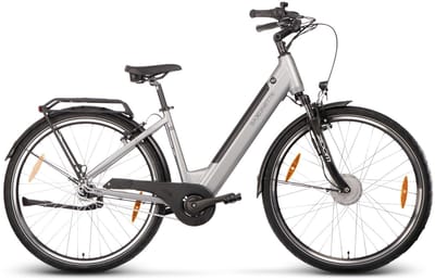 Saxonette Comfort Plus 5.0 dames ebike Nexus 7 13Ah zilver