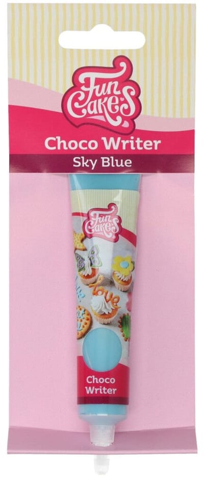 FunCakes Choco Writer - Luchtblauw - 25g - Food Pen voor Taartdecoratie