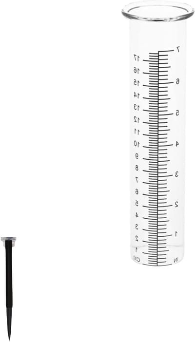 Reserveset voor regenmeter, kunststof neerslagmeter voor tuin en buitengebruik, ideaal voor nauwkeurige metingen van regenval en neerslag (2, transparant)