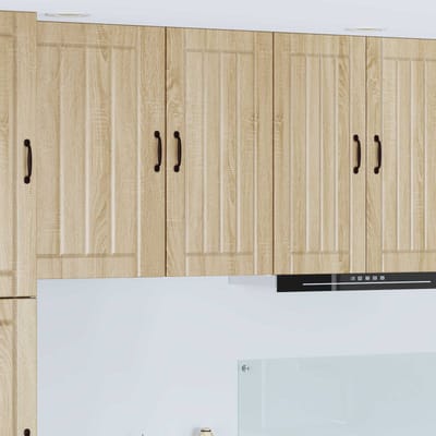 vidaXL - Wandkast - LUCCA - Sonoma - Eiken - 40 - x - 31 - x - 80 - cm - Bewerkt - hout