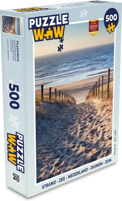 Puzzel Strand - Zee - Nederland - Duinen - Zon - Legpuzzel - Puzzel 500 stukjes