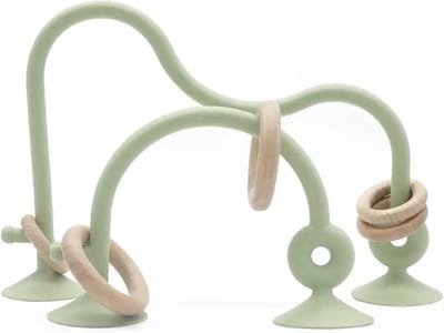 KimDo - Kinderstoel speelgoed met zuignap - Groen - Speeltje - Baby - Educatief - Montessori - Doolhof - Bijtring - Bijtspeelgoed