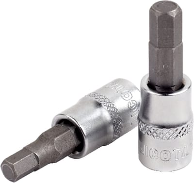 Zeskantsleutel Dop 1/2 inch H8 - Hoogwaardige chroom-vanadiumstaal zeskantsleutel dopsleutel met nauwkeurig vervaardigde H8 punt voor optimale grip en veelzijdig inzetbaar met gangbare ratels en momentsleutels voor precisiewerk