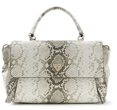 GUESS schoudertas handtas Devon Top Handle Flap Natural wit