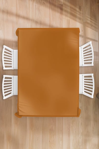 Tafelkleed - Tafellaken - 130x200 cm - Bruin - Aardetint - Effen kleur - Binnen en Buiten
