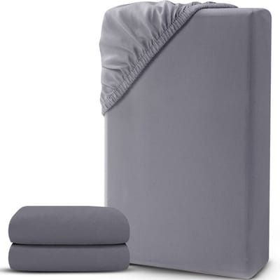 White-Label® Matrasovertrek 90x200 - Dekbedovertrek - Hoeslaken - Matrasbeschermer - Extra Zacht - Grijs