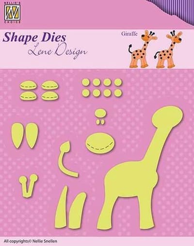 Nellies Choice Shape Mal - Lene baby opbouw giraffe SDL030