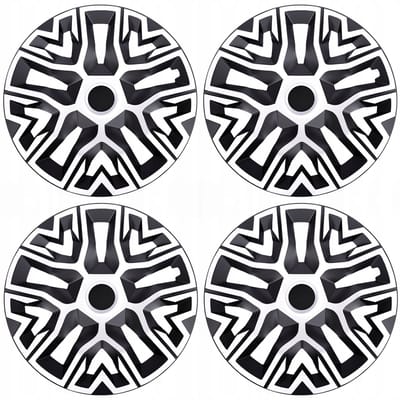 NRM The Best Bicolor - Wieldoppen 14'' - 4 stuks - wit en zwart
