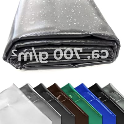 Vrachtwagenzeil PVC - Afdekzeil Waterdicht - Bescherming Buiten - Hoge Scheurvastheid - 300 m x 250 m - Agaatgrijs