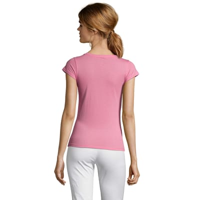 SOLS Dames/Dames Maan V Hals T-shirt (Orchideeënroze)
