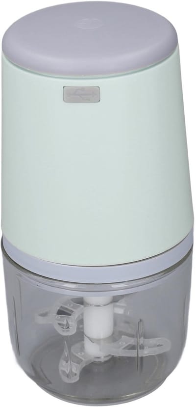 Dailygoody - Mini-keukenmachine - Draadloze Hakmolen - Ideaal voor Babyvoeding - Groen - Draagbare Keukenhulp - Geschikt voor Groenten en Fruit - 300 ...