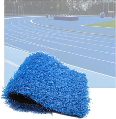 Kunstgrastapijt - Buitenmat Gazon - Terras Decoratie - Antislip Ontwerp - 1x0.8m - Blauw